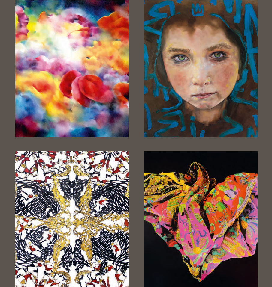 Ausstellung 4 Farbwelten, 4 Künstlerinnen